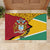 Guyana Republic Day Rubber Doormat Coat Of Arms Leopard Pattern - Wonder Print Shop