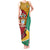 Guyana Republic Day Tank Maxi Dress Coat Of Arms Leopard Pattern - Wonder Print Shop