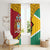 Guyana Republic Day Window Curtain Coat Of Arms Leopard Pattern - Wonder Print Shop