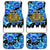 Estonia Independence Day Car Mats Cornflower Unique Style - Wonder Print Shop