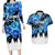 Estonia Independence Day Couples Matching Long Sleeve Bodycon Dress and Hawaiian Shirt Cornflower Unique Style - Wonder Print Shop