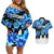 Estonia Independence Day Couples Matching Off Shoulder Short Dress and Hawaiian Shirt Cornflower Unique Style - Wonder Print Shop