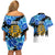 Estonia Independence Day Couples Matching Off Shoulder Short Dress and Hawaiian Shirt Cornflower Unique Style - Wonder Print Shop