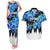 Estonia Independence Day Couples Matching Tank Maxi Dress and Hawaiian Shirt Cornflower Unique Style - Wonder Print Shop