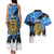 Estonia Independence Day Couples Matching Tank Maxi Dress and Hawaiian Shirt Cornflower Unique Style - Wonder Print Shop