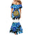 Estonia Independence Day Family Matching Mermaid Dress and Hawaiian Shirt Cornflower Unique Style - Wonder Print Shop