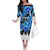 Estonia Independence Day Family Matching Off Shoulder Long Sleeve Dress and Hawaiian Shirt Cornflower Unique Style - Wonder Print Shop