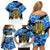 Estonia Independence Day Family Matching Off Shoulder Short Dress and Hawaiian Shirt Cornflower Unique Style - Wonder Print Shop