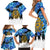 Estonia Independence Day Family Matching Short Sleeve Bodycon Dress and Hawaiian Shirt Cornflower Unique Style - Wonder Print Shop