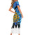 Estonia Independence Day Family Matching Short Sleeve Bodycon Dress and Hawaiian Shirt Cornflower Unique Style - Wonder Print Shop