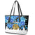 Estonia Independence Day Leather Tote Bag Cornflower Unique Style - Wonder Print Shop