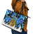 Estonia Independence Day Leather Tote Bag Cornflower Unique Style - Wonder Print Shop