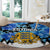 Estonia Independence Day Round Carpet Cornflower Unique Style