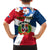 Dominican Republic Independence Day Family Matching Off Shoulder Short Dress and Hawaiian Shirt Coat Of Arms Flag Style - Wonder Print Shop