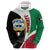 Kuwait National Day Zip Hoodie Kuwayt Coat Of Arms Arfaj Flower - Wonder Print Shop