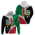 Kuwait National Day Zip Hoodie Kuwayt Coat Of Arms Arfaj Flower - Wonder Print Shop