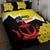 Brunei Darussalam National Day Quilt Bed Set Coat Of Arms Simpor Flower