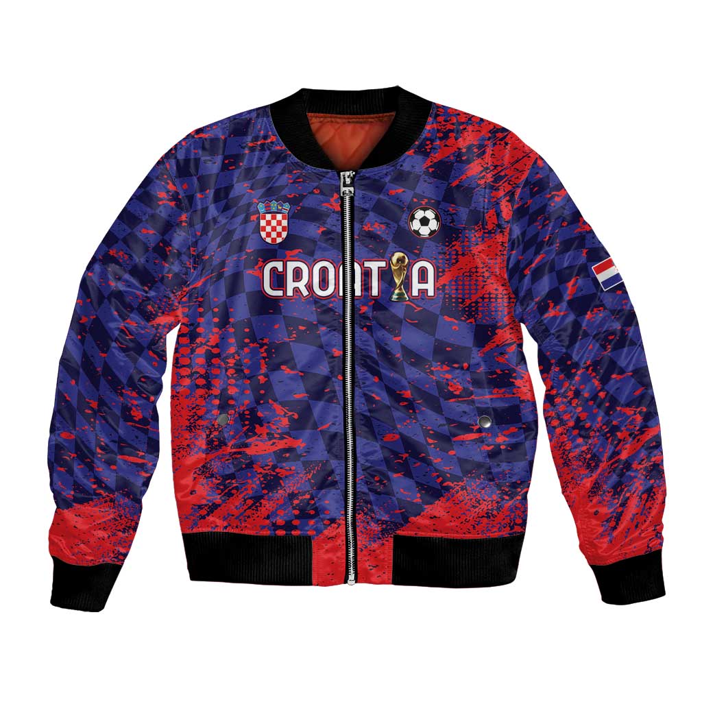 Custom Croatia 2026 World Football Bomber Jacket Hrvatska Vatreni - Wonder Print Shop