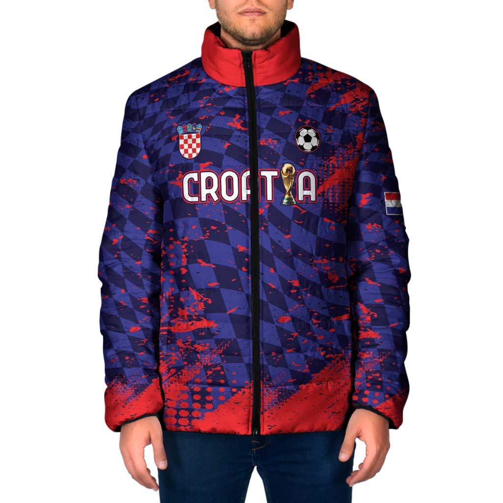Custom Croatia 2026 World Football Padded Jacket Hrvatska Vatreni - Wonder Print Shop