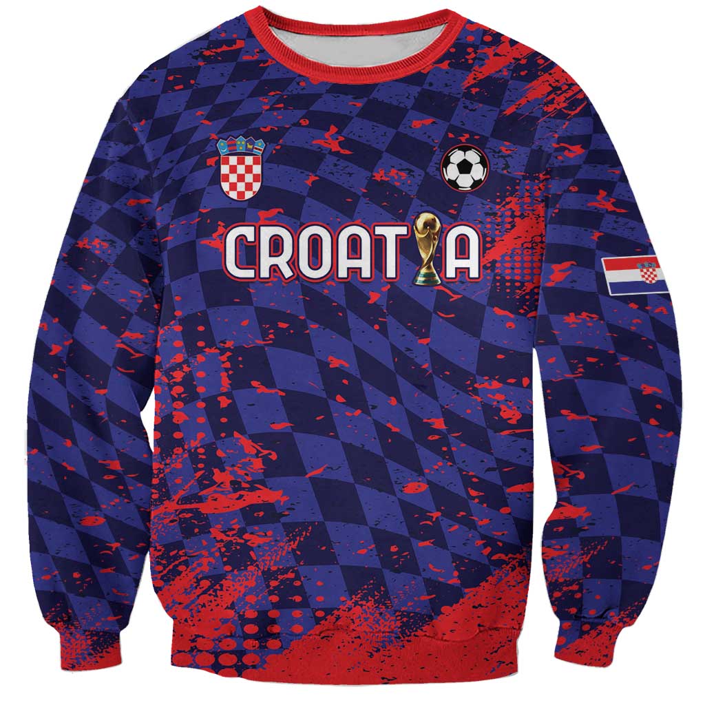 Custom Croatia 2026 World Football Sweatshirt Hrvatska Vatreni - Wonder Print Shop