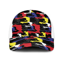 Haiti Map Camouflage Colorful Baseball Net Cap - Wonder Print Shop