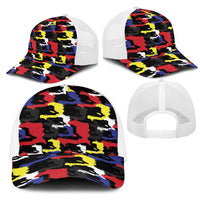 Haiti Map Camouflage Colorful Baseball Net Cap - Wonder Print Shop
