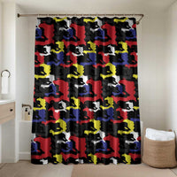 Haiti Map Camouflage Colorful Bathroom Set - Wonder Print Shop