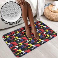 Haiti Map Camouflage Colorful Bathroom Set - Wonder Print Shop