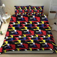 Haiti Map Camouflage Colorful Bedding Set - Wonder Print Shop