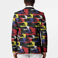 Haiti Map Camouflage Colorful Blazer - Wonder Print Shop