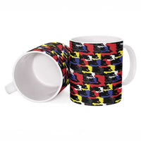 Haiti Map Camouflage Colorful Ceramic Mug - Wonder Print Shop