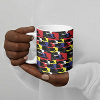 Haiti Map Camouflage Colorful Ceramic Mug - Wonder Print Shop