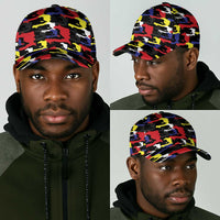 Haiti Map Camouflage Colorful Classic Cap - Wonder Print Shop