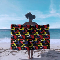 Haiti Map Camouflage Colorful Sarong - Wonder Print Shop