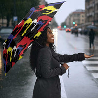 Haiti Map Camouflage Colorful Umbrella - Wonder Print Shop