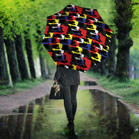 Haiti Map Camouflage Colorful Umbrella - Wonder Print Shop