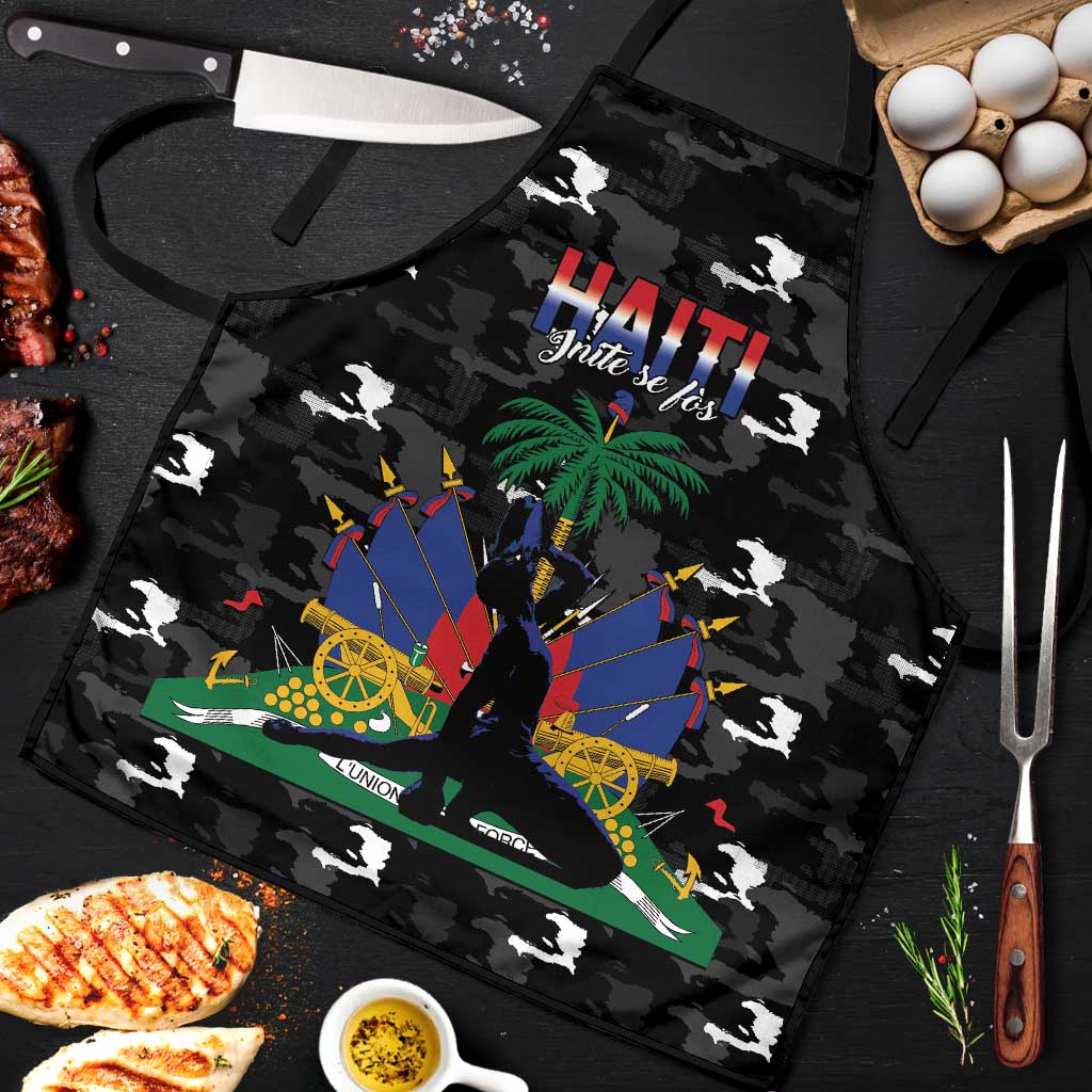 Haiti Map Camouflage Apron Unique Style - Wonder Print Shop