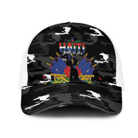 Haiti Map Camouflage Baseball Net Cap Unique Style - Wonder Print Shop