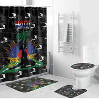Haiti Map Camouflage Bathroom Set Unique Style - Wonder Print Shop
