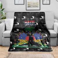Haiti Map Camouflage Blanket Unique Style - Wonder Print Shop