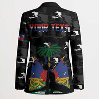 Personalized Haiti Map Camouflage Blazer Unique Style - Wonder Print Shop