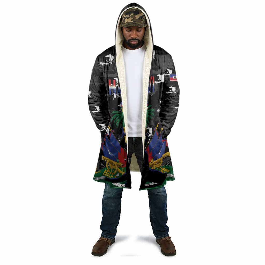 Personalized Haiti Map Camouflage Cloak Unique Style - Wonder Print Shop