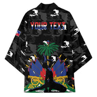 Personalized Haiti Map Camouflage Kimono Unique Style - Wonder Print Shop