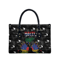 Haiti Map Camouflage Leather Bag Unique Style - Wonder Print Shop