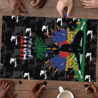 Haiti Map Camouflage Puzzle Unique Style - Wonder Print Shop