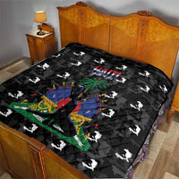 Haiti Map Camouflage Quilt Unique Style - Wonder Print Shop