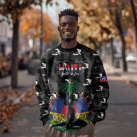 Personalized Haiti Map Camouflage Sweatshirt Unique Style - Wonder Print Shop