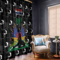 Haiti Map Camouflage Window Curtain Unique Style - Wonder Print Shop