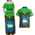 Sierra Leone Independence Day 2024 Couples Matching Off Shoulder Maxi Dress and Hawaiian Shirt Happy 63rd Anniversary African Pattern - Wonder Print Shop