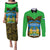 Sierra Leone Independence Day 2024 Couples Matching Puletasi and Long Sleeve Button Shirt Happy 63rd Anniversary African Pattern - Wonder Print Shop